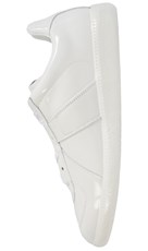 Maison Margiela Replica Patent Leather Sneakers In White 207199
